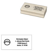 Elegant Zilver Onroerend Goed Rubberstempel (Gestempeld)