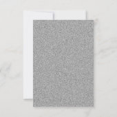 Elegant Zilver & Stijlvolle Glitter Menu RSVP (Achterkant)