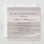 elegant Zilver Victoriaans Vrijgezellenfeest Kaart (Achterkant)