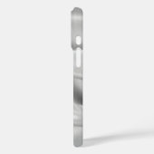 Elegant Zilver Zijde | Platinum Custom Phone Case (Achterkant / Links)