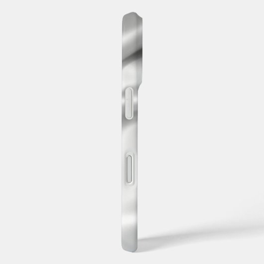 Elegant Zilver Zijde | Platinum Custom Phone Case (Achterkant / Rechts)