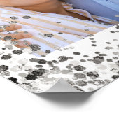 Elegant Zilveren 25e Hoch Huwelijksjubileum Welkom Poster (Hoek)