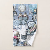 Elegant Zilveren Blauw IJs Alice in Wonderland Bad Handdoek (Handdoek)