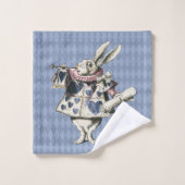 Elegant Zilveren Blauw IJs Alice in Wonderland Bad Handdoek (Wasdoekje)