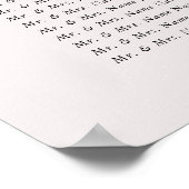 Elegant zilveren blos bloemig zitplaatskaart bord poster (Hoek)