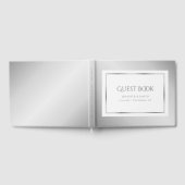 Elegant zilveren bruiloft gastenboek (Volledig)