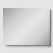 Elegant zilveren bruiloft gastenboek (Achterkant)