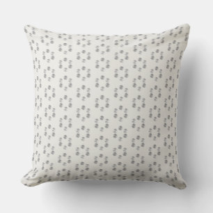 Elegant zilveren geometrisch patroon kussen