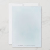 Elegant zilveren glitter blauwe jurk Quinceañera Kaart (Achterkant)