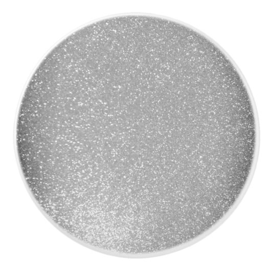 Elegant zilveren glitter Ceramic Pull-kast knopen Keramische Knop (Voorkant)