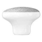 Elegant zilveren glitter Ceramic Pull-kast knopen Keramische Knop (Zijkant)