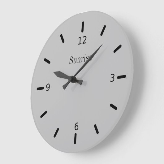 Elegant Zilveren Grijs Grote Klok (Hoek)