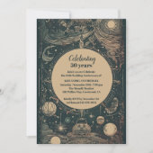 Elegant zilveren groene tarot bruiloft Jubileum Kaart (Voorkant)