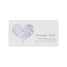 Elegant Zilveren Hart op Grijs