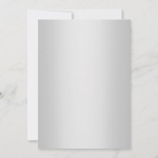 ELEGANT ZILVEREN KANTLINIE RSVP  KAART (Achterkant)