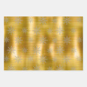 Elegant zilveren kerstsieraden feestdagen W Inpakpapier Vel (Voorkant 3)