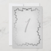 Elegant zilveren koets verhalenboek 1e verjaardag kaart (Achterkant)