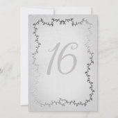 Elegant Zilveren Koets Wit Storybook Sweet 16 Kaart (Achterkant)