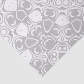 Elegant zilveren mandala patroon tissuepapier (Detail)