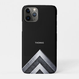 Elegant zilveren metaalpatroon Case-Mate iPhone case