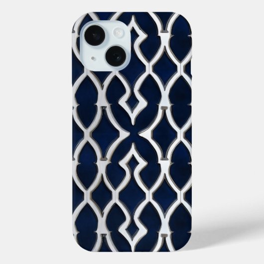 Elegant Zilveren Patroon Case-Mate iPhone Case (Achterkant)