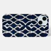 Elegant Zilveren Patroon Case-Mate iPhone Case (Achterkant (horizontaal))