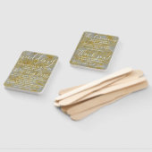 Elegant zilveren voering bruiloft programma handwaaier (Niet-gemonteerd)