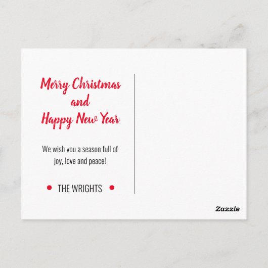 elegant zilvergradiënt ANCHOR + SANTA HAT | Briefkaart (Achterkant)