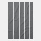 Elegant zilverkleurig en wit thema theedoek (Verticaal)