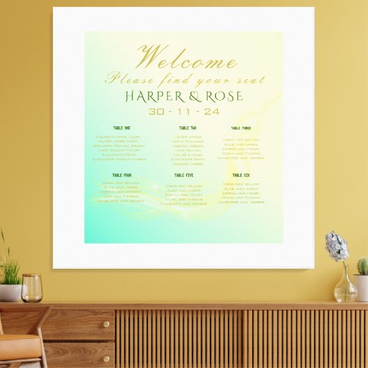 Elegant zitschema: stretched canvas print (Insitu (Woonkamer))