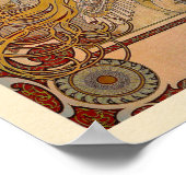 Elegant Zodiac door Alphonse Mucha Print (Hoek)