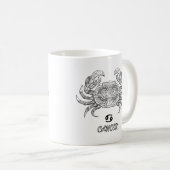 Elegant Zodiac sign Coffee Mok (Voorkant rechts)