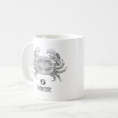 Elegant Zodiac sign Coffee Mok (Voorkant links)