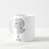 Elegant Zodiac sign Coffee Mok (Voorkant links)