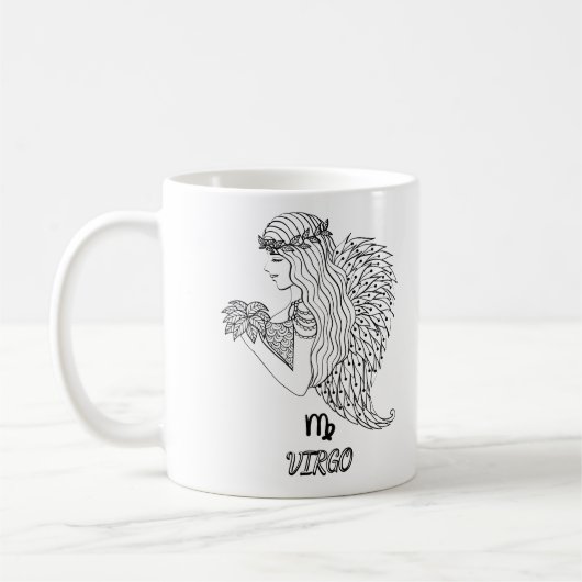 Elegant Zodiac sign Coffee Mok (Links)