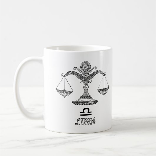 Elegant Zodiac sign Coffee Mok (Links)
