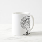 Elegant Zodiac sign Coffee Mok (Voorkant rechts)