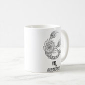 Elegant Zodiac sign Coffee Mok (Voorkant rechts)