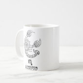 Elegant Zodiac sign Coffee Mok (Voorkant links)