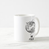 Elegant Zodiac sign Coffee Mok (Voorkant rechts)