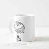 Elegant Zodiac sign Coffee Mok (Voorkant links)