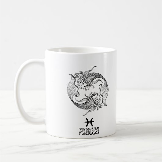 Elegant Zodiac sign Coffee Mok (Links)