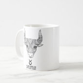 Elegant Zodiac sign Coffee Mok (Voorkant links)