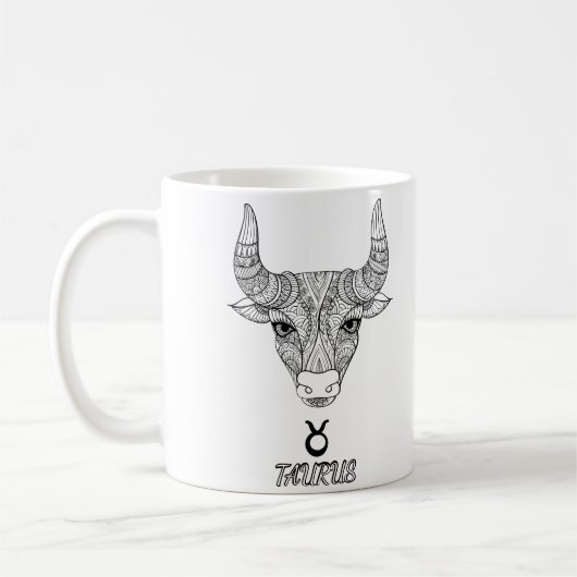 Elegant Zodiac sign Coffee Mok (Links)
