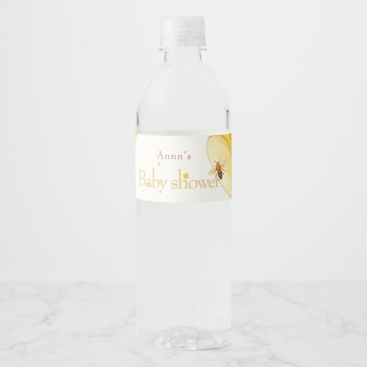 Elegant Zoet als kan baby shower zijn Waterfles Etiket (Voorkant)