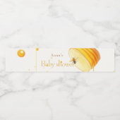 Elegant Zoet als kan baby shower zijn Waterfles Etiket (Enkel label)