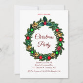 Elegant zoete kerstuitnodiging kaart (Voorkant)