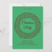 Elegant zoete kerstuitnodiging kaart (Voorkant)