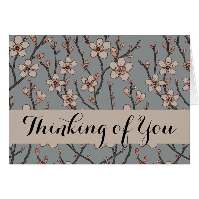 Elegant Zoete Roze Bloesem Kersen Patroon (Voorkant Horizontaal)