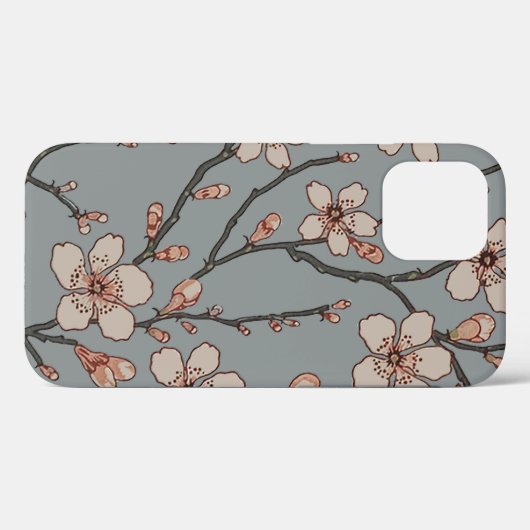 Elegant Zoete Roze Bloesem Kersen Patroon Case-Mate iPhone Case (Achterkant (horizontaal))